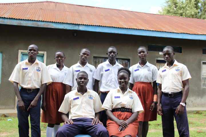 Prefects of Day Section. Seated are the Head Prefect and Ass Head Prefect