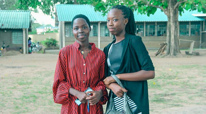 The Best Female students from UACE 2025 Achen Winnie Buro and Asianzu Jemima Yikiru