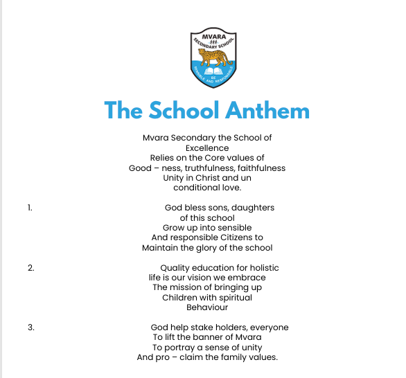 Mvara Secondary School Anthem